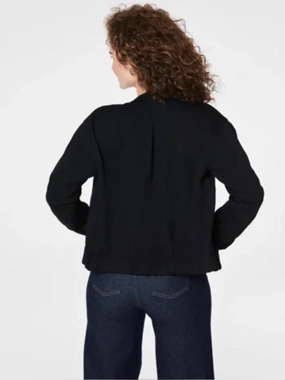 Spanx Women's Ponte Femme Bomber Jacket Size Large - Picture 3 of 7